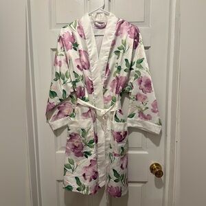 Satin Floral Women's Robe